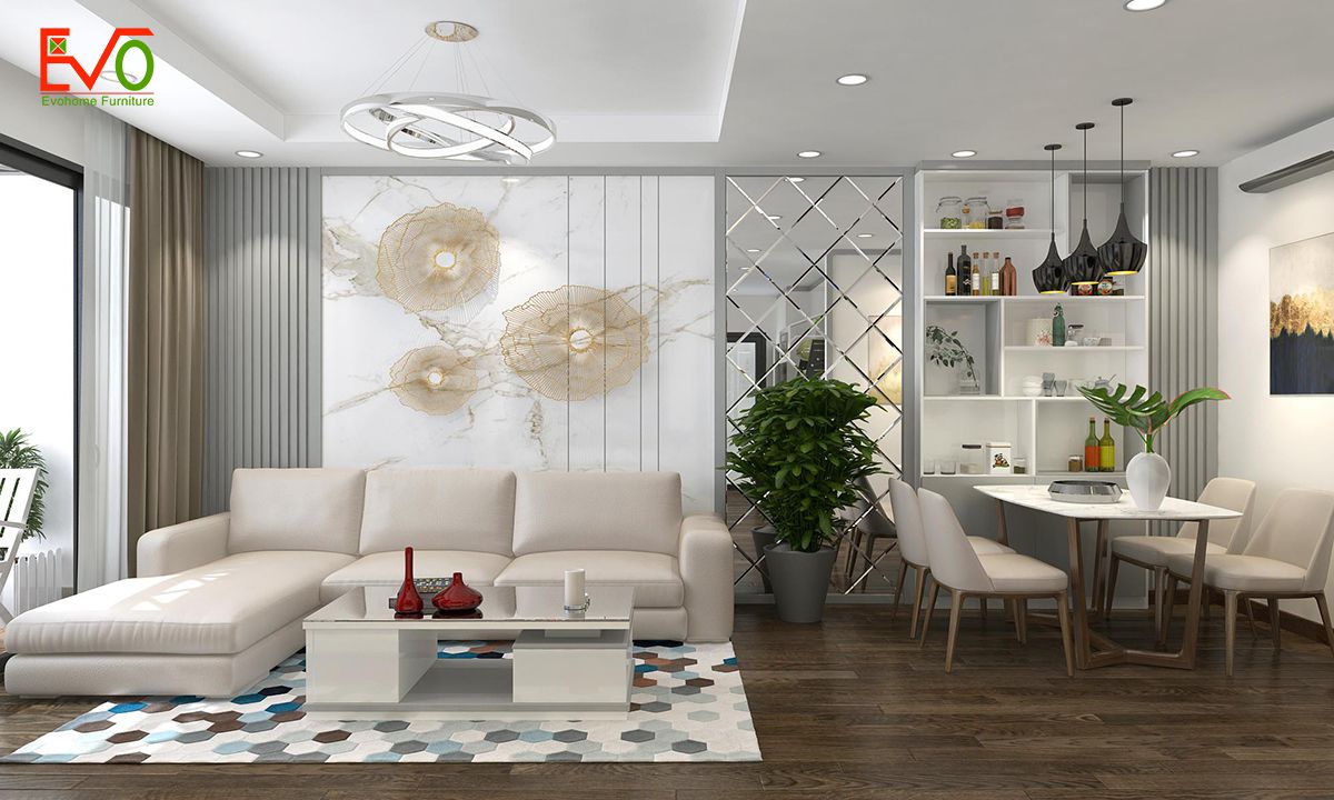 thiết kế nội thất căn hộ chung cư Green pearl - 378 Minh Khai phong cách hiện đại 0 3