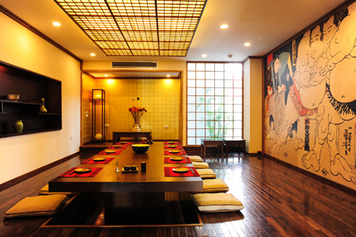 Thiết kế nội thất nhà hàng phong cách Nhật 4